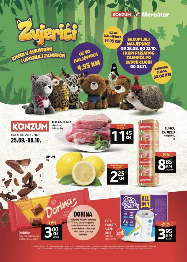 Konzum: Akcijski katalog od 25.09. do 08.10.2023.