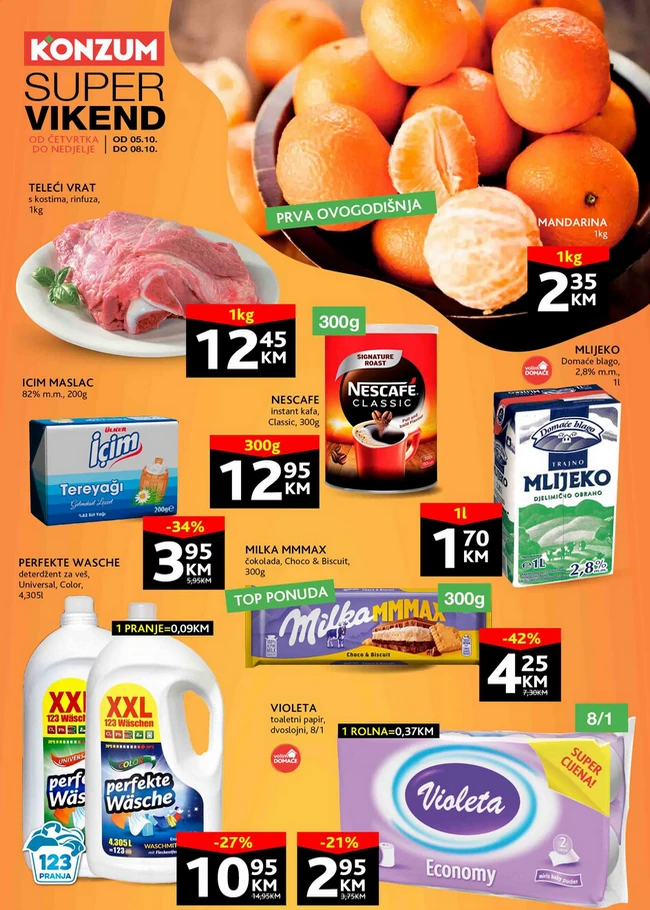 Konzum Super vikend akcija od 05. do 08.10.2023 01 Konzum: Super vikend akcija od 05. do 08.10.2023.