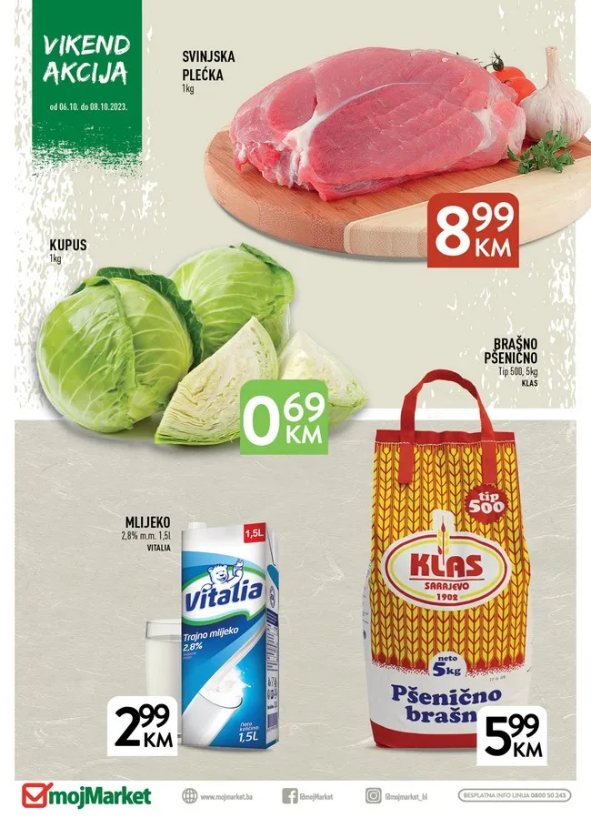 Moj Market: Vikend akcija od 06. do 08.10.2023.