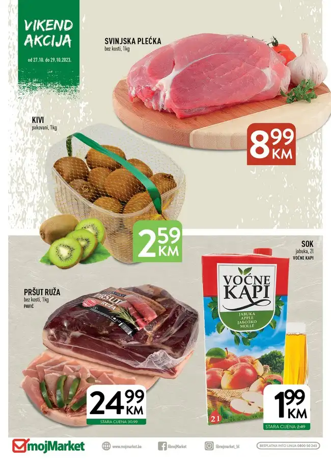 Moj Market: Vikend akcija od 27. do 29.10.2023.