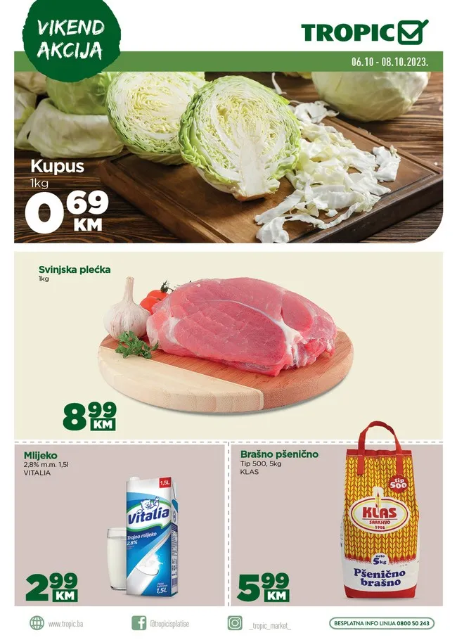 Tropic: Vikend akcija od 06. do 08.10.2023.