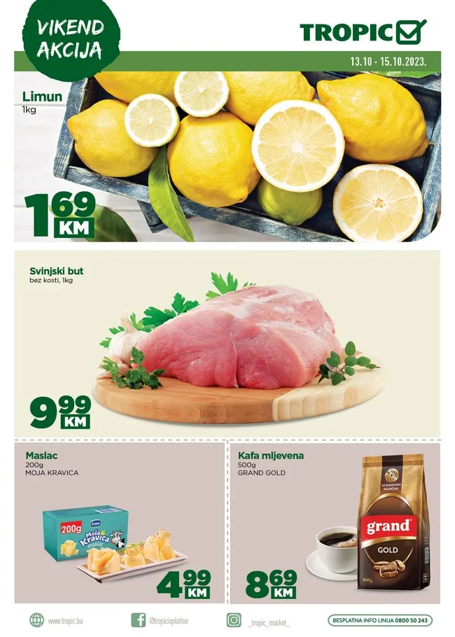 Tropic Vikend akcija od 13. do 15.10.2023.-povoljnije.com Tropic: Vikend akcija od 13. do 15.10.2023.