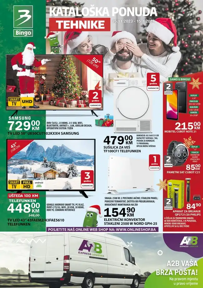 Bingo Kataloška ponuda tehnike od 25.11.2023. do 15.01.2024.-1 Bingo: Kataloška ponuda tehnike od 25.11.2023. do 15.01.2024.