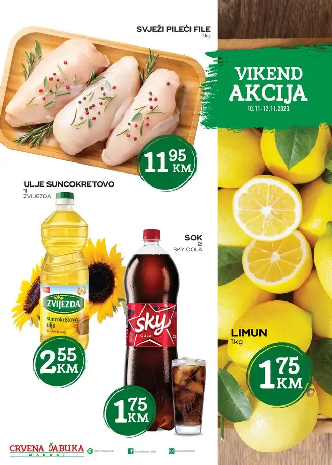 Crvena jabuka: Vikend akcija od 10. do 12.11.2023.