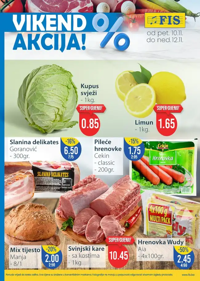 FIS Vikend akcija od 10. do 12.11.2023. 01 FIS: Vikend akcija od 10. do 12.11.2023.