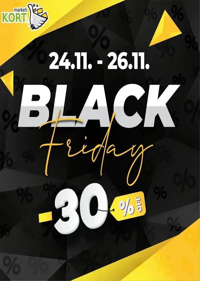Kort marketi Black Friday 24. do 26.11.2023 (1) Kort marketi: Black Friday 24. do 26.11.2023.