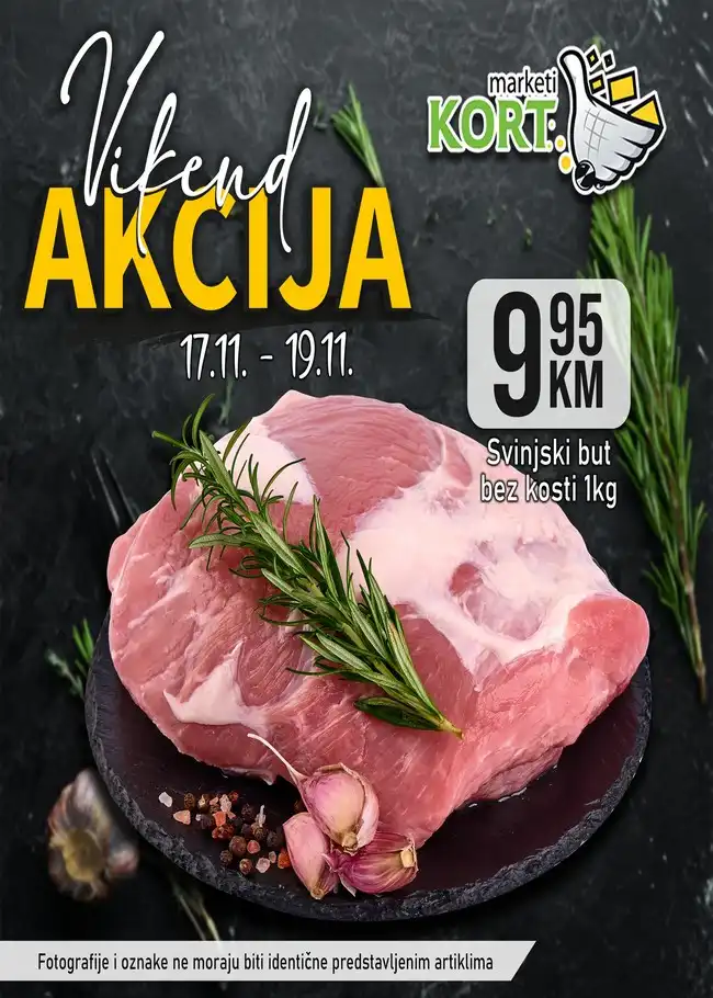 Kort marketi: Vikend akcija od 17. do 19.11.2023.