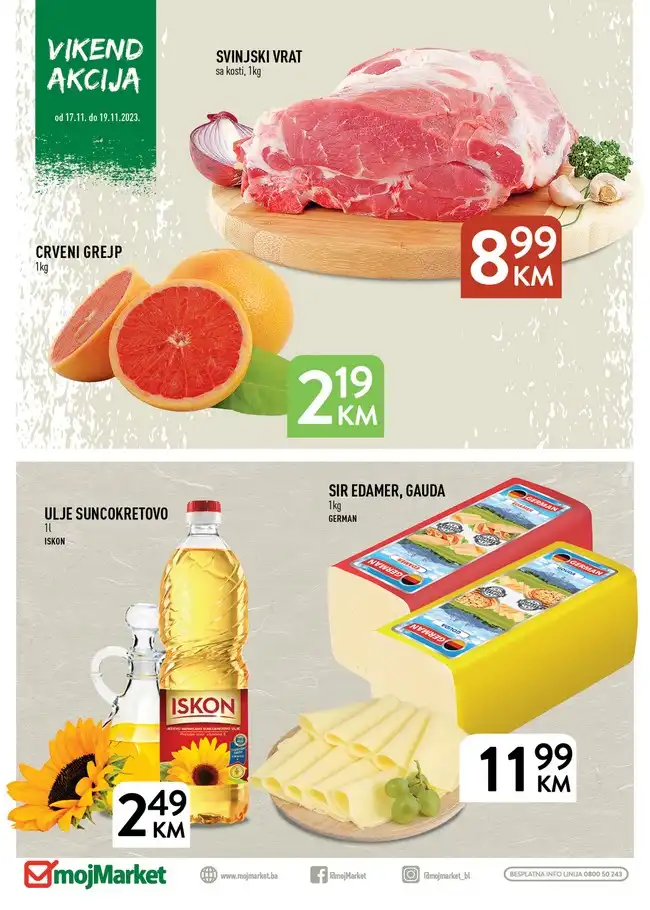 Moj Market Vikend akcija od 17. do 19.11.2023.-1 Moj Market: Vikend akcija od 17. do 19.11.2023.