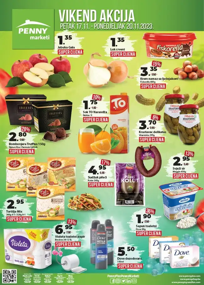 Penny marketi: Vikend akcija od 17. do 20.11.2023.