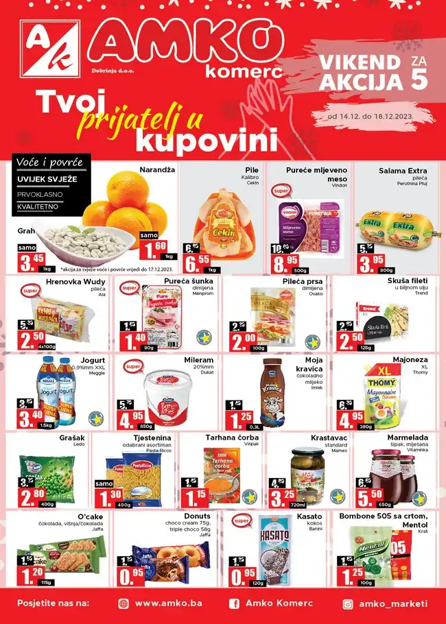Amko: Vikend akcija od 14. do 18.12.2023.