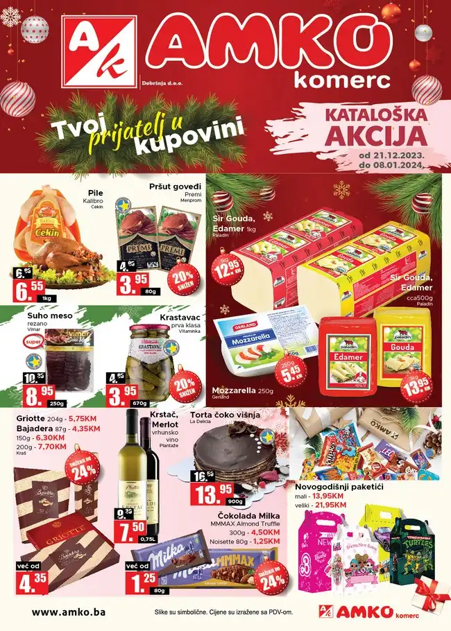 Amko komerc: Kataloška akcija od 21.12.2023. do 08.01.2024.