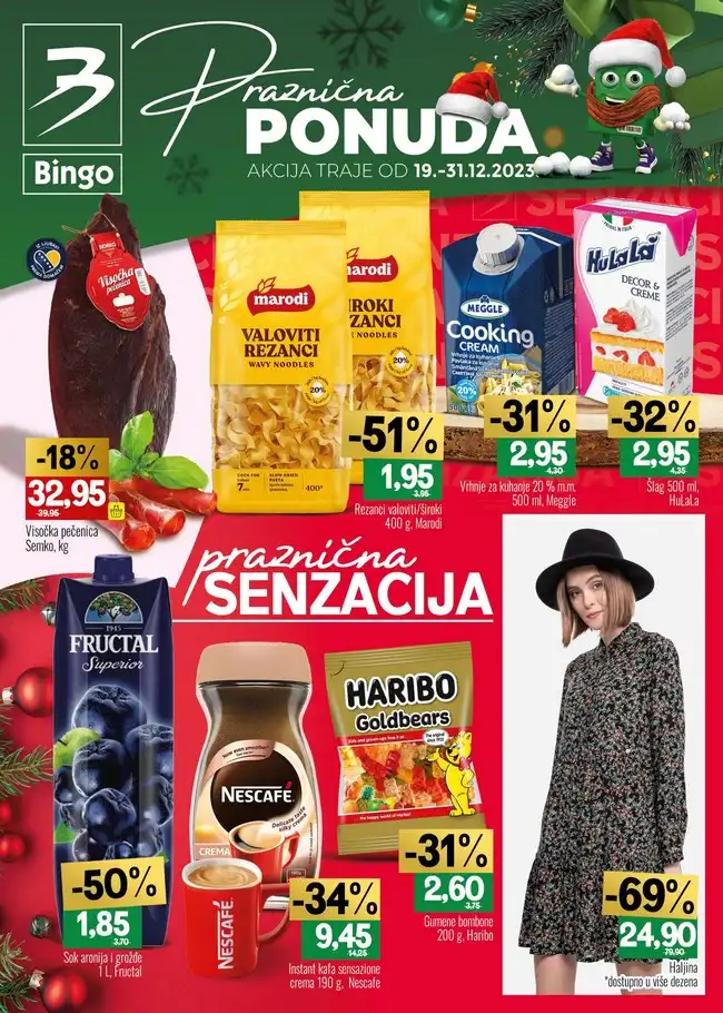 Bingo: Praznična ponuda za FBiH od 19. do 31.12.2023.