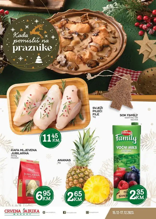 Crvena jabuka Vikend akcija od 15. do 17.12.2023.-1 Crvena jabuka: Vikend akcija od 15. do 17.12.2023.