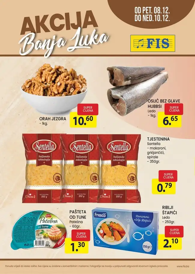FIS Banja Luka Vikend akcija od 08. do 10.12.2023. 01 FIS Banja Luka: Vikend akcija od 08. do 10.12.2023.