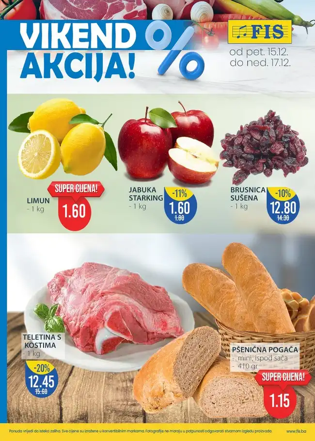 FIS Vikend akcija od 15. do 17.12.2023 (1) FIS: Vikend akcija od 15. do 17.12.2023.