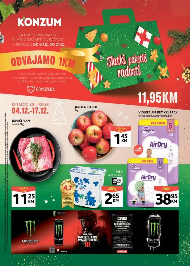 Konzum: Akcijski katalog od 04. do 17.12.2023.