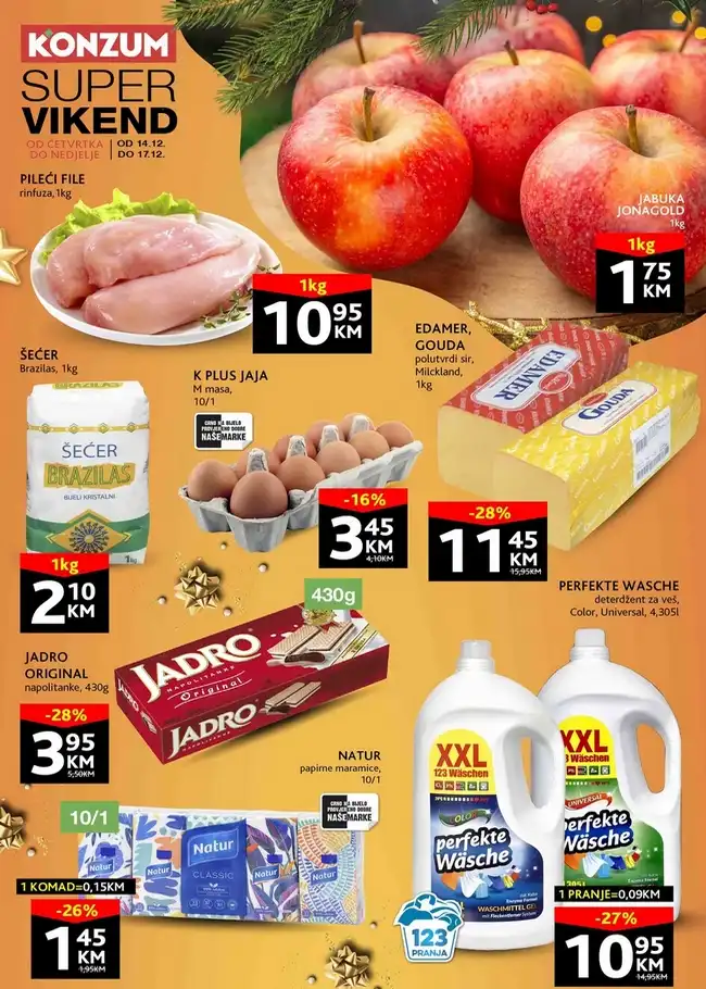 Konzum: Supervikend akcija od 14. do 17.12.2023.