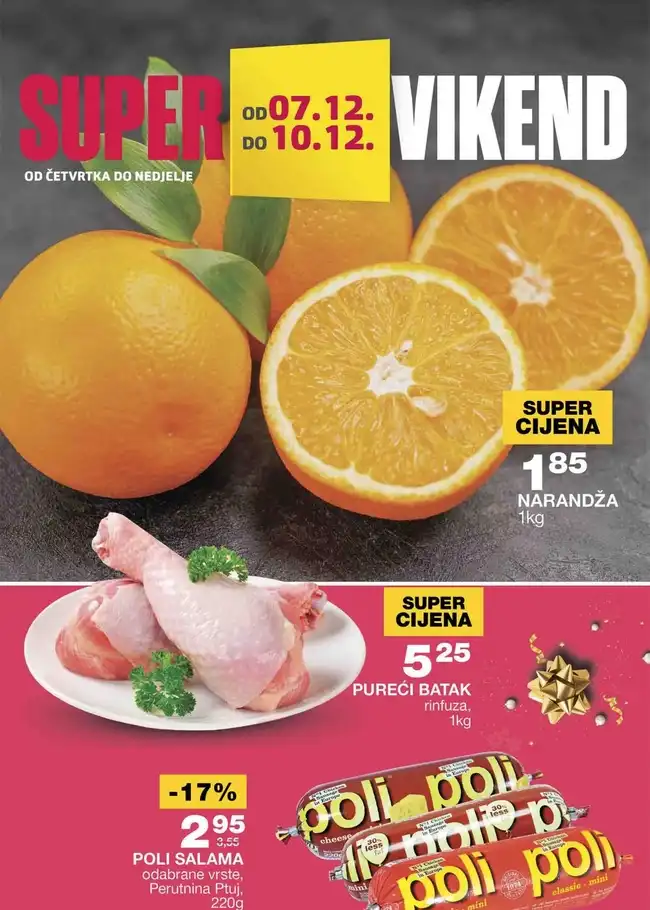 Mercator: Super vikend akcija od 07. do 10.12.2023.