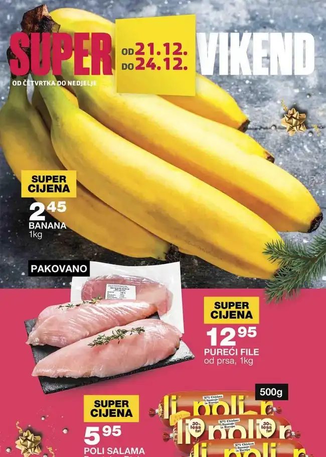 Mercator: Super vikend akcija od 21. do 24.12.2024.