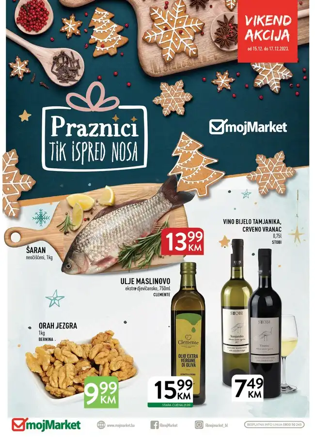 Moj Market Vikend akcija od 15. do 17.12.2023.-1 Moj Market: Vikend akcija od 15. do 17.12.2023.