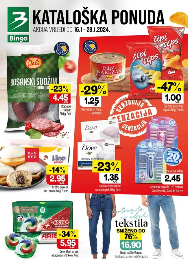Bingo: Kataloška akcija za FBiH od 16 do 28.01.2024.