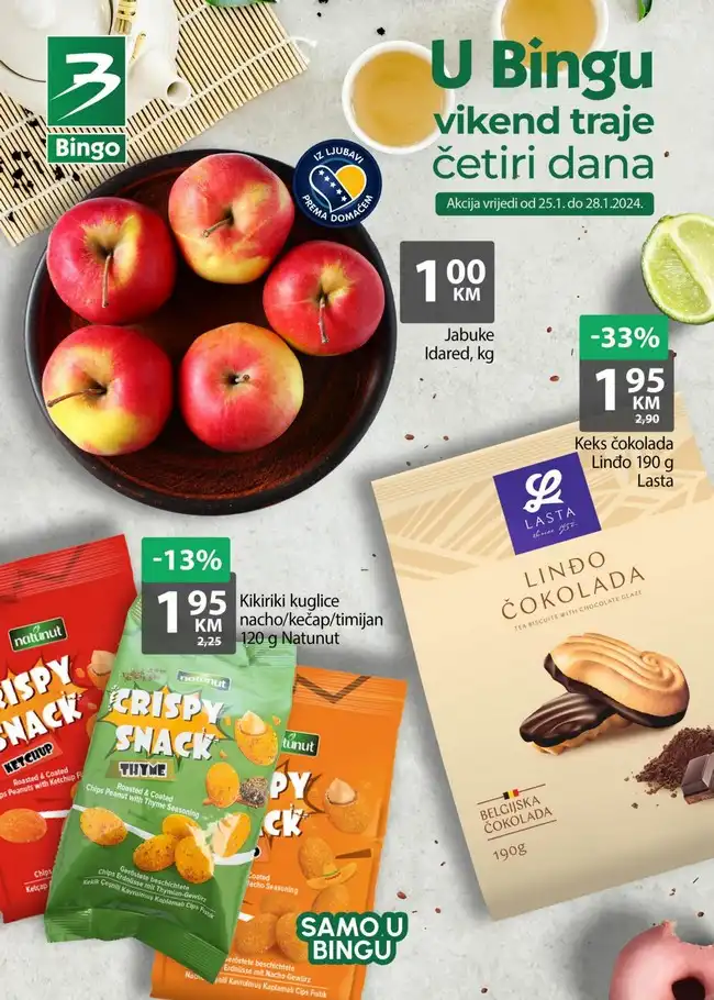 Bingo: Vikend akcija za FBiH od 25. do 28.01.2024.