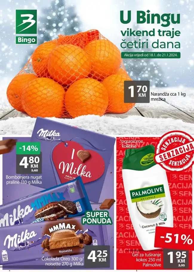 Bingo: Vikend akcija zs RS od 18. do 21.01.2024.