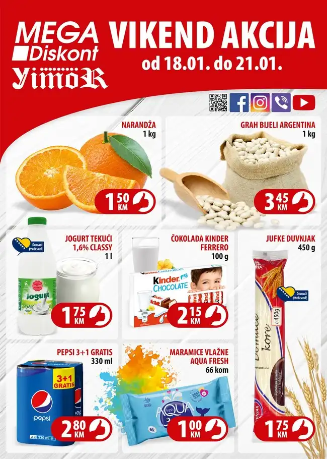 Mega diskont: Vikend akcija od 18. do 21.01.2024.