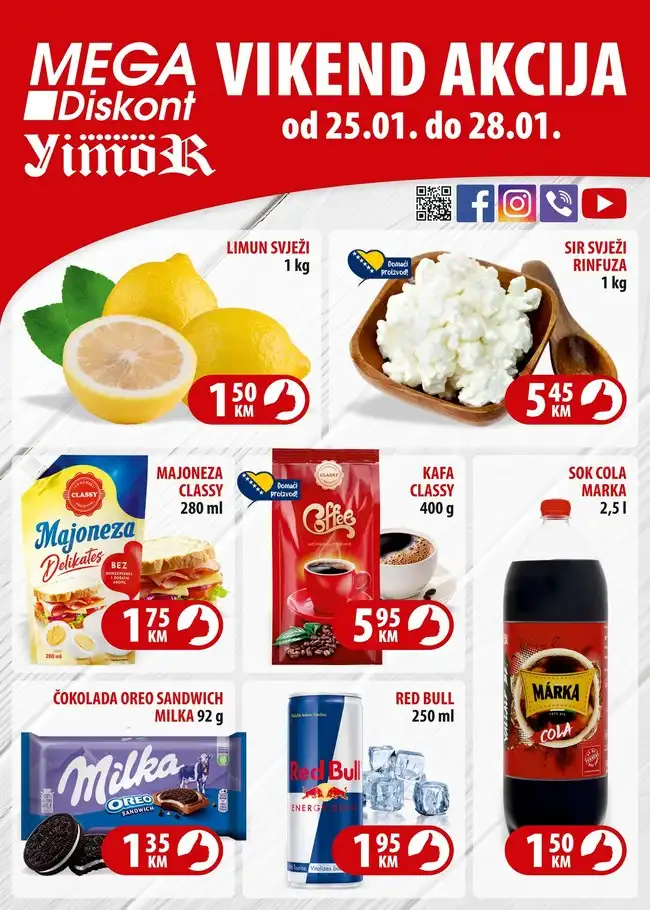 Mega diskont: Vikend akcija od 25. do 28.01.2024.