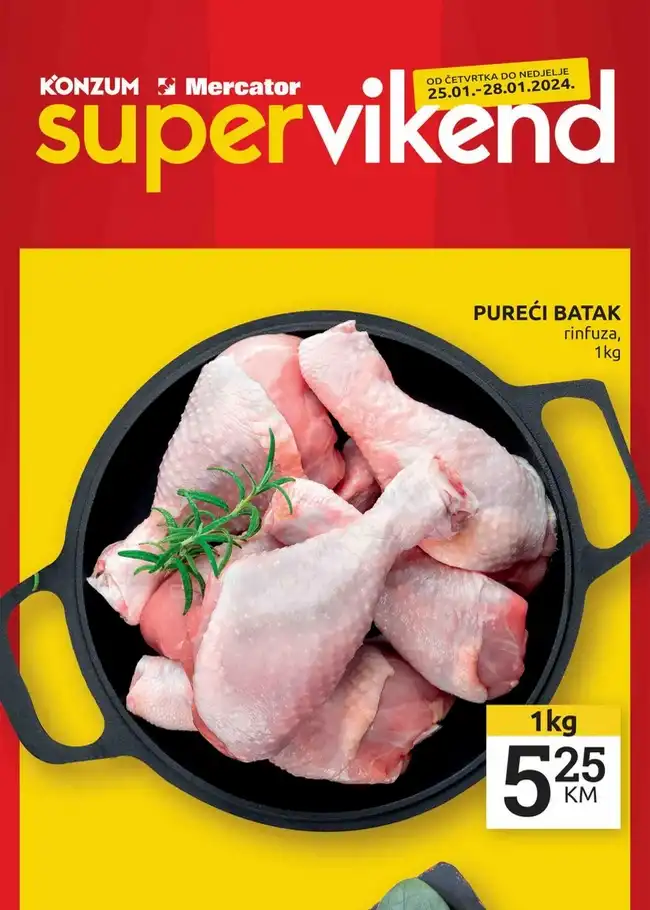 Mercator: Super vikend akcija od 25. do 28.01.2024.