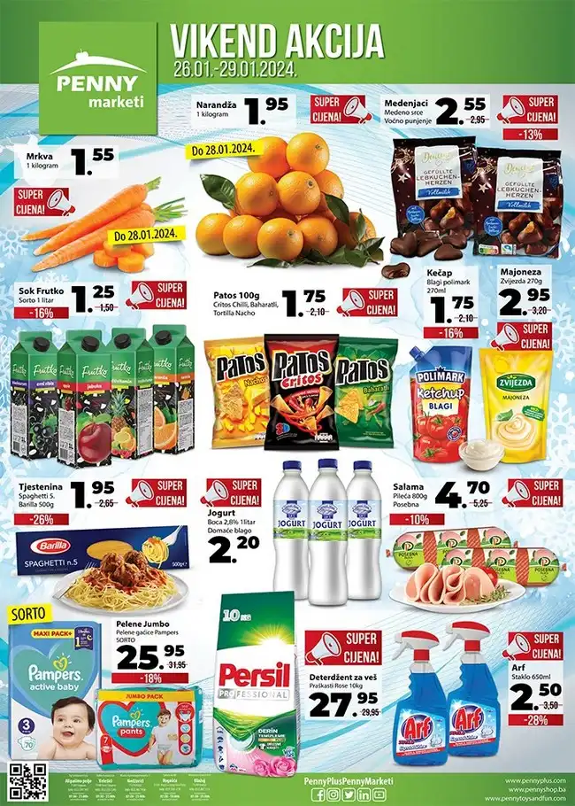 Penny marketi Vikend akcija od 26. do 29.01.2024. Penny marketi: Vikend akcija od 26. do 29.01.2024.