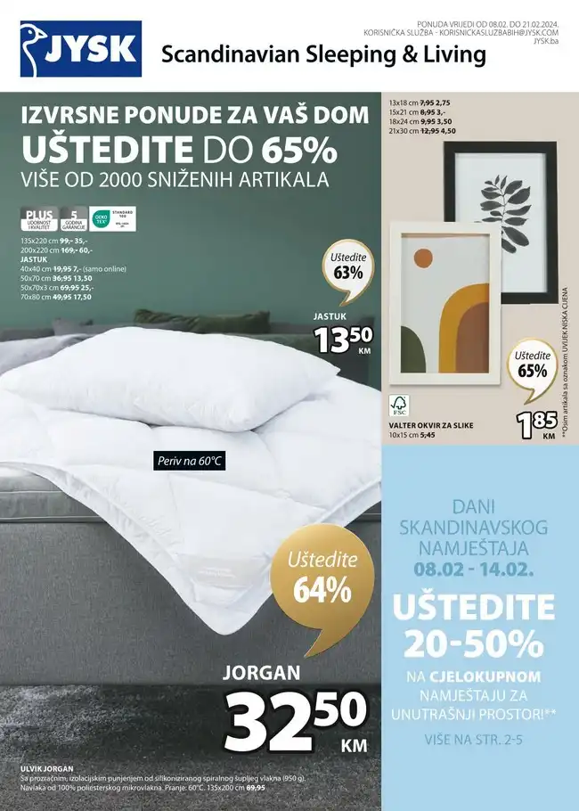 Jysk: Akcijski katalog od 08. do 21.02.2024.