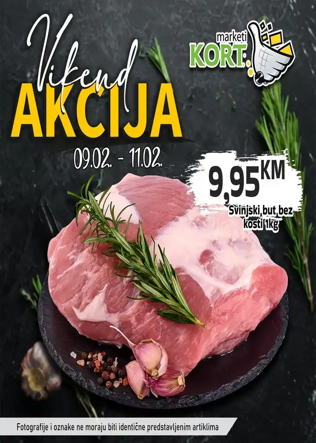 Kort marketi: Vikend akcija od 09. do 11.02.2024.
