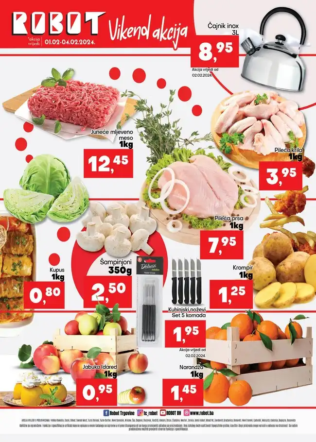 Robot Vikend akcija od 01. do 04.02.2024 (1) Robot: Vikend akcija od 01. do 04.02.2024.