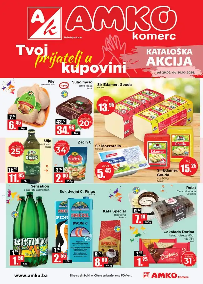 Amko komerc: Akcijski katalog 29.02. do 10.03.2024.