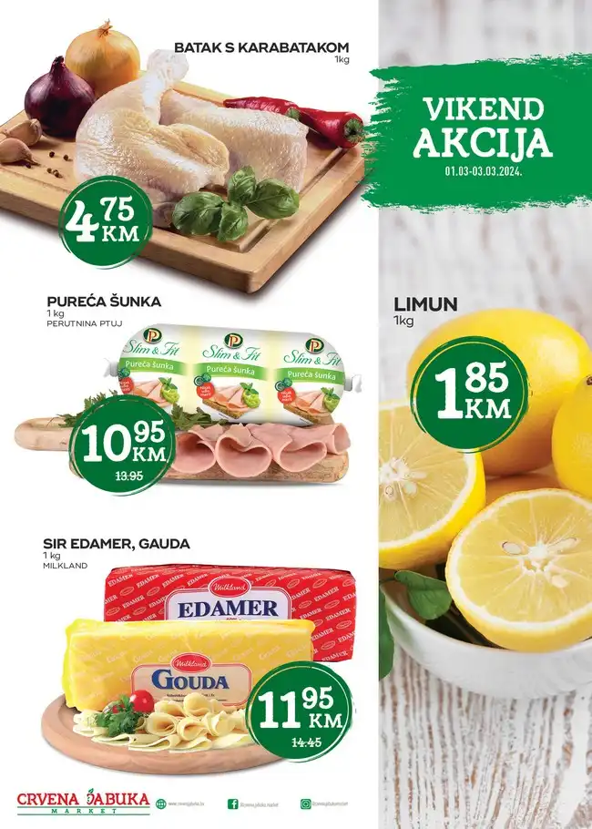 Crvena jabuka: Vikend akcija od 01. do 03.03.2024.