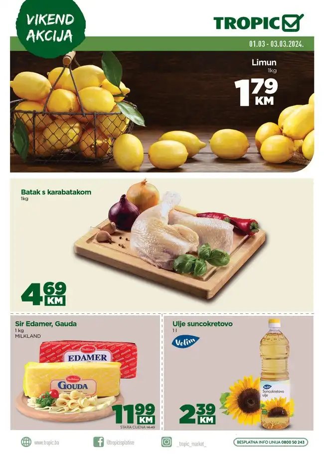 Tropic: Vikend akcija od 01. do 03.03.2024.