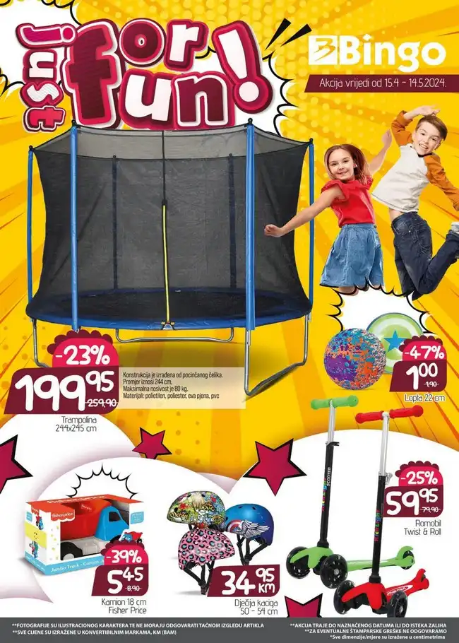 Bingo: Just for Fun od 15.04. do 14.05.2024.