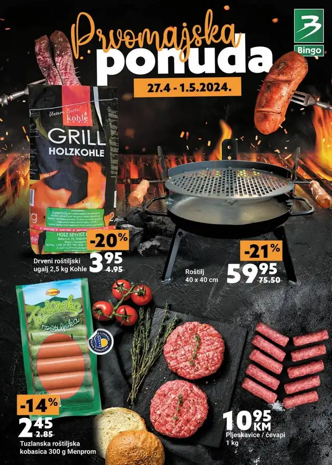 Bingo: Prvomajska ponuda zs FBiH od 27.04 do 01.05.2024.