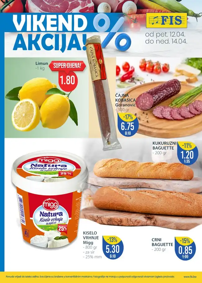 FIS Vikend akcija od 12. do 14.04.2024 (1) FIS: Vikend akcija od 12. do 14.04.2024.