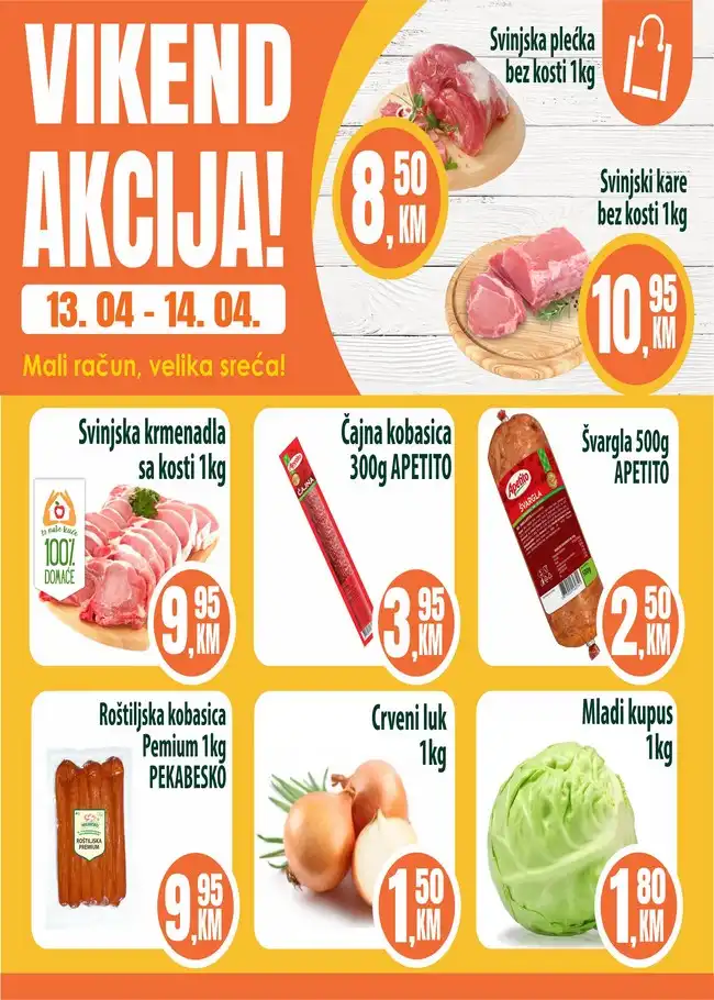 Fortuna marketi: Vikend akcija od 13. do 14.04.2024.