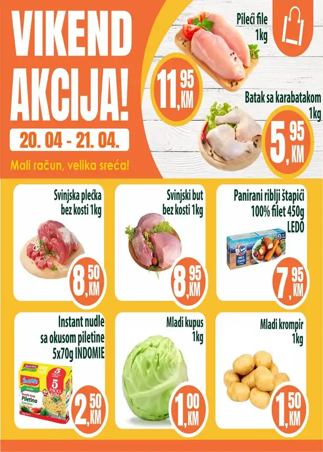 Fortuna marketi: Vikend akcija od 20. do 21.04.2024.