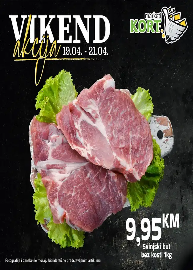 Kort marketi: Vikend akcija od 19. do 21.04.2024.