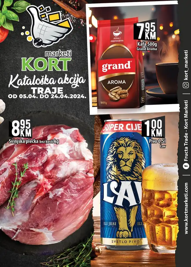 Kort marketi: Kataloška akcija od 05. do 24.04.2024.