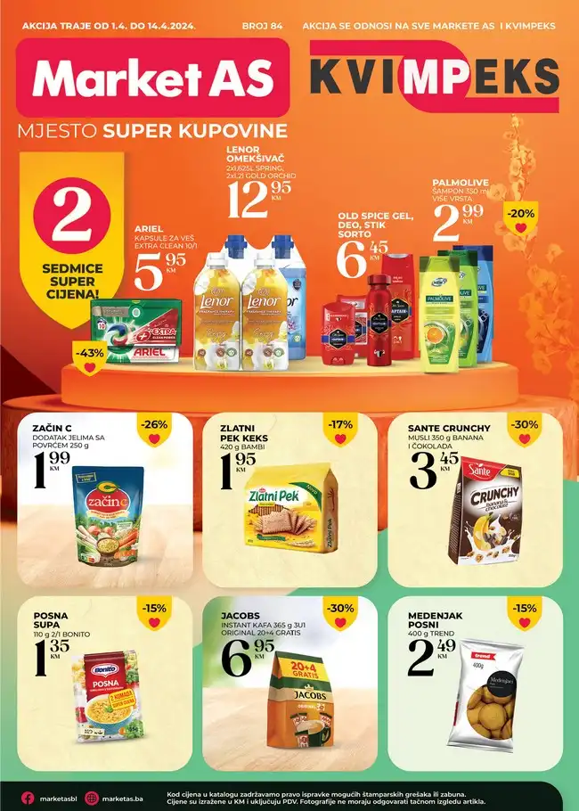 Market AS Akcijski katalog od 01. do 14.04.2024 (1) Market AS: Akcijski katalog od 01. do 14.04.2024.