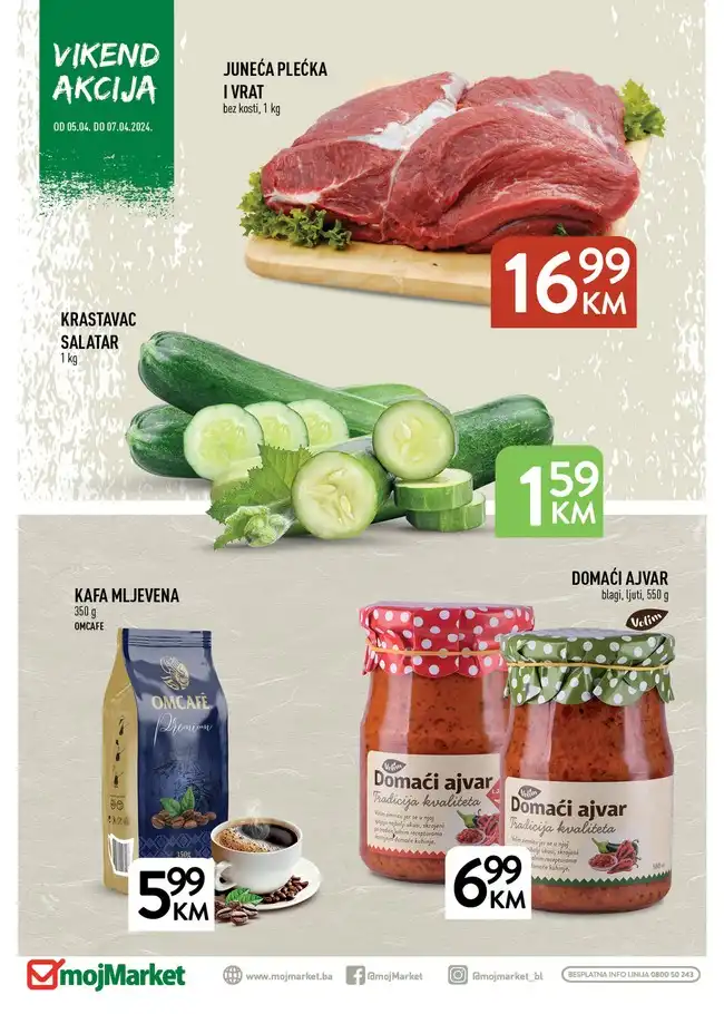 Moj Market: Vikend akcija od 05. do 07.04.2024.