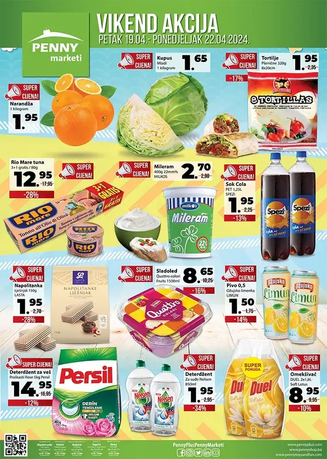 Penny marketi: Vikend akcija od 19. do 22.04.2024.