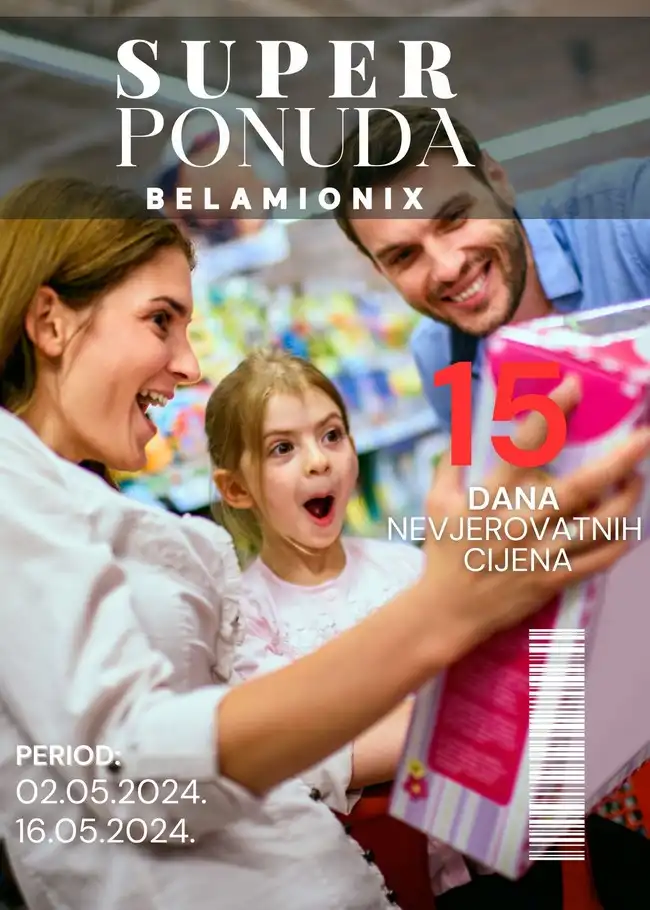 Belamionix Super ponuda od 02. do 16.05.2024 (1) Belamionix: Super ponuda od 02. do 16.05.2024.