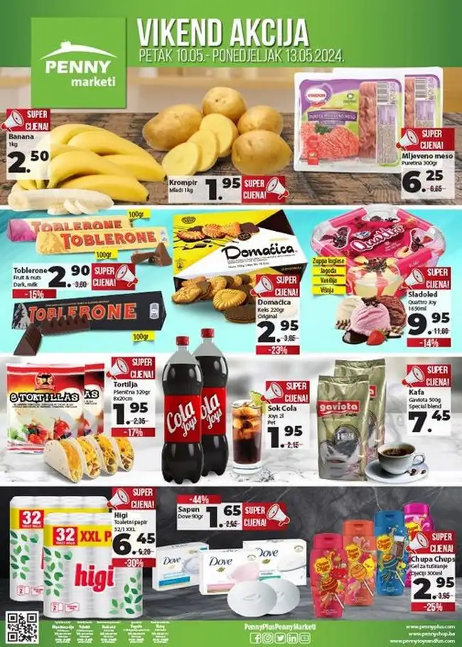 Penny marketi: Vikend akcija 10. do 13.05.2024.
