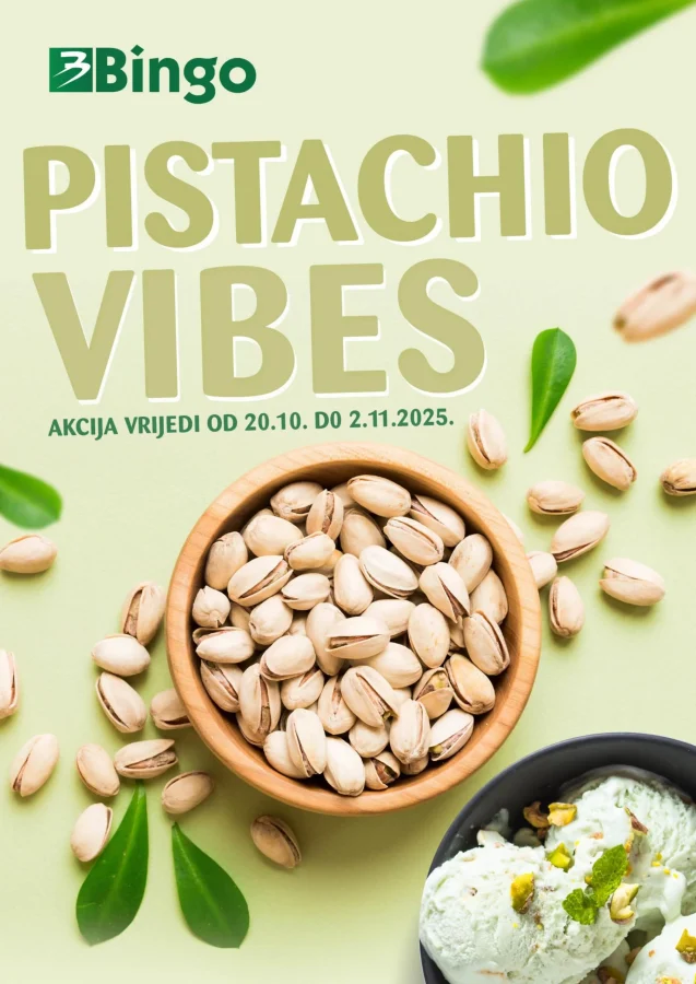 Bingo: Pistachio vibes (od 20.10. do 02.11.2025)